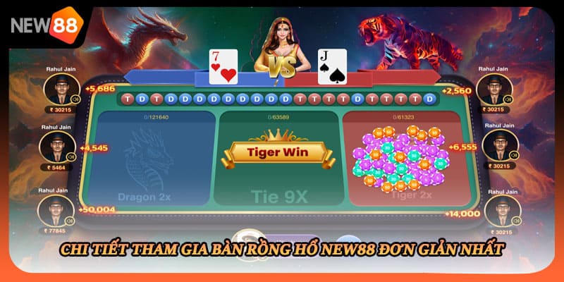 Chi tiết tham gia bàn rồng hổ New88 đơn giản nhất