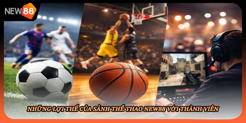 Những lợi thế của sảnh thể thao New88 với thành viên